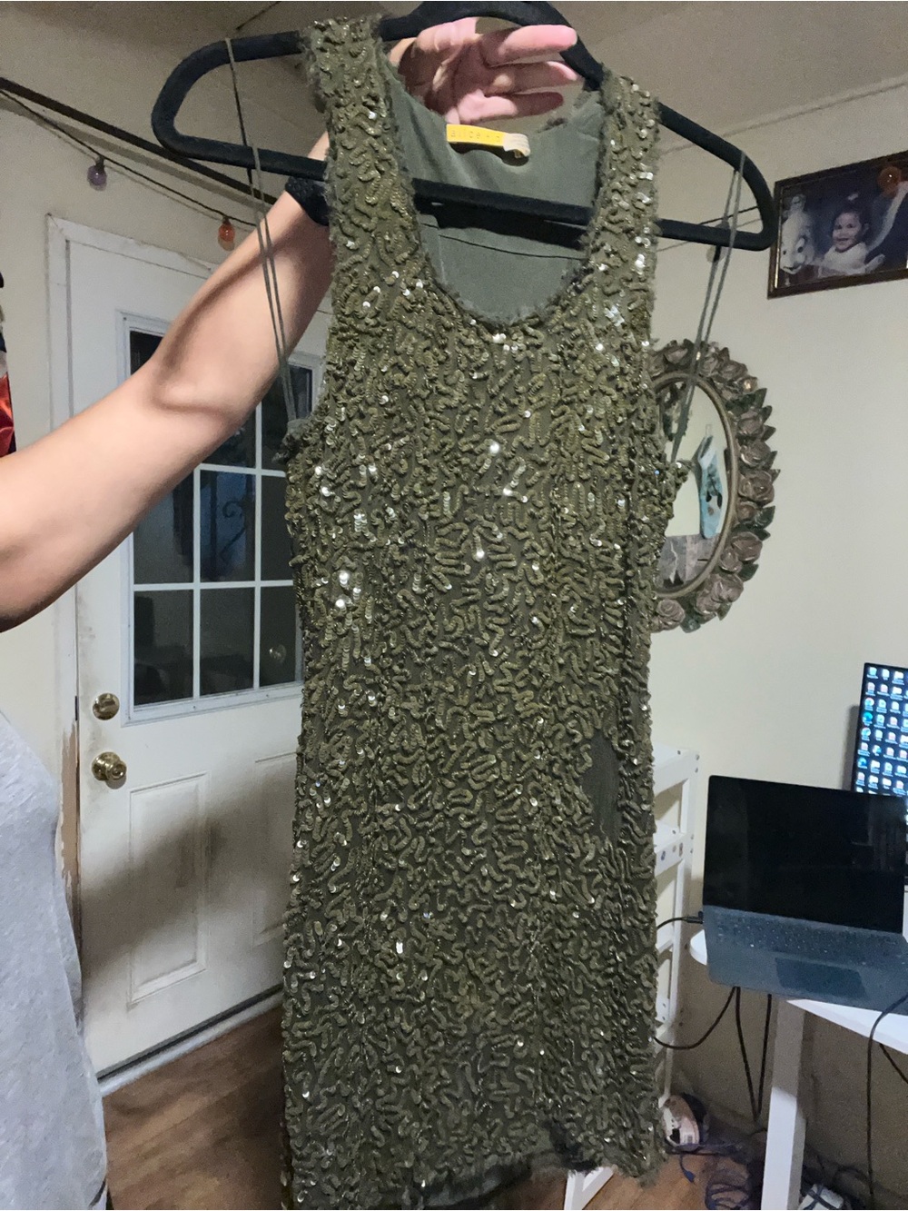 Alice + Olivia Beaded Mini Dress